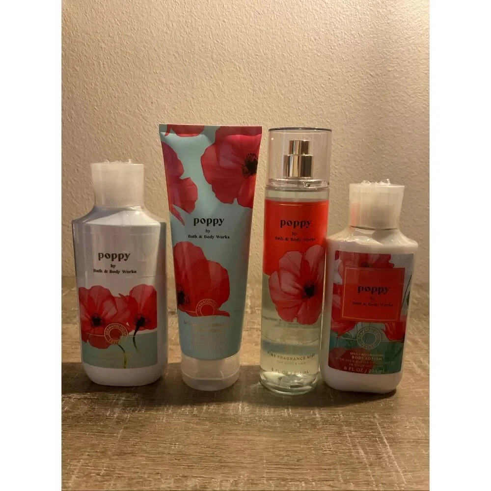 Bath and Body Works POPPY 4 Piece Set
